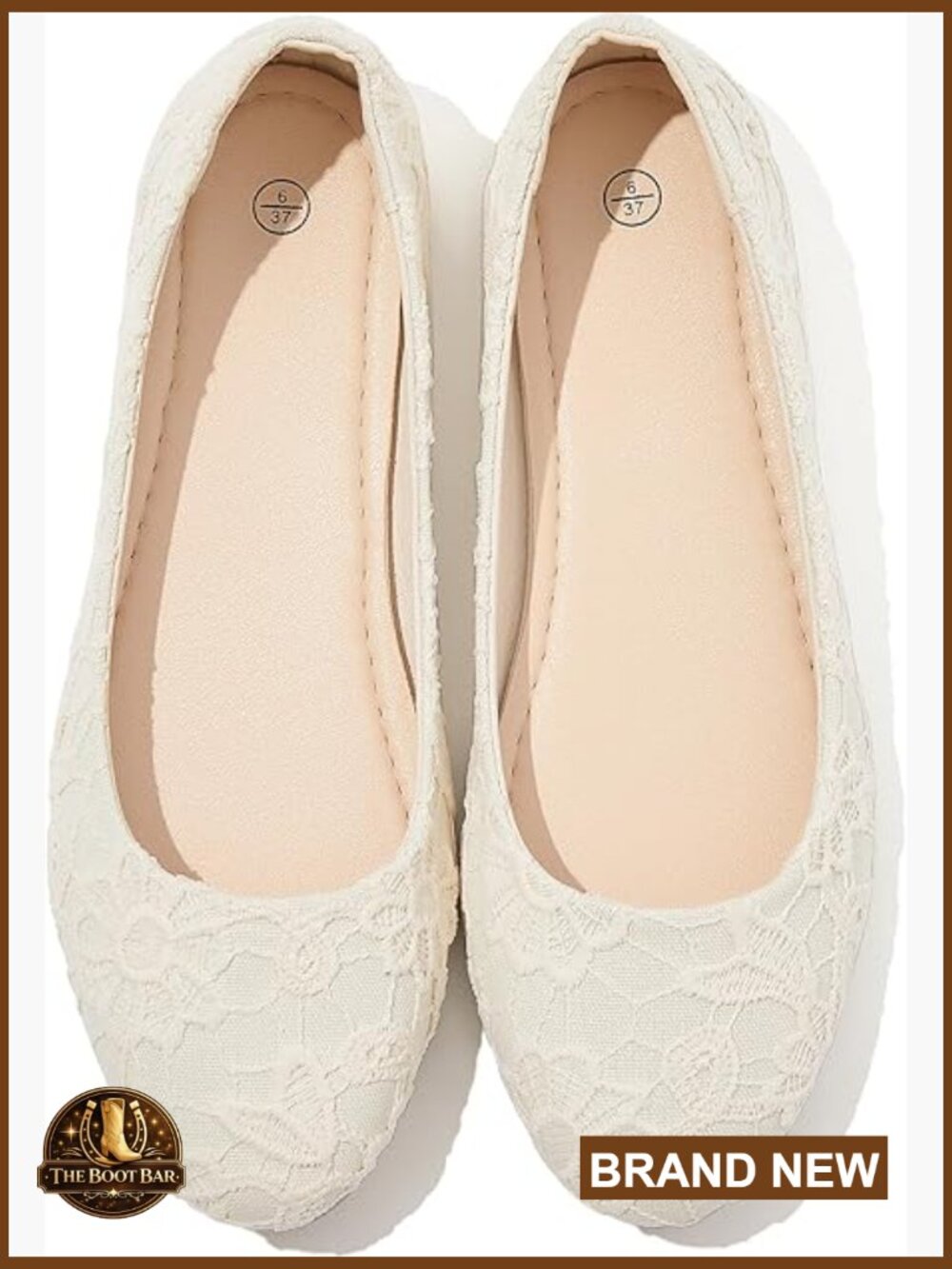 Lace Ballet Flats Dressy Comfortable Foldable Low Heel Slip On Shoes for Women